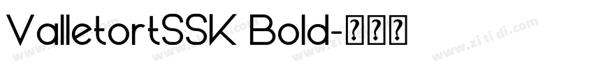 ValletortSSK Bold字体转换 ValletortSSK Bold字体转换